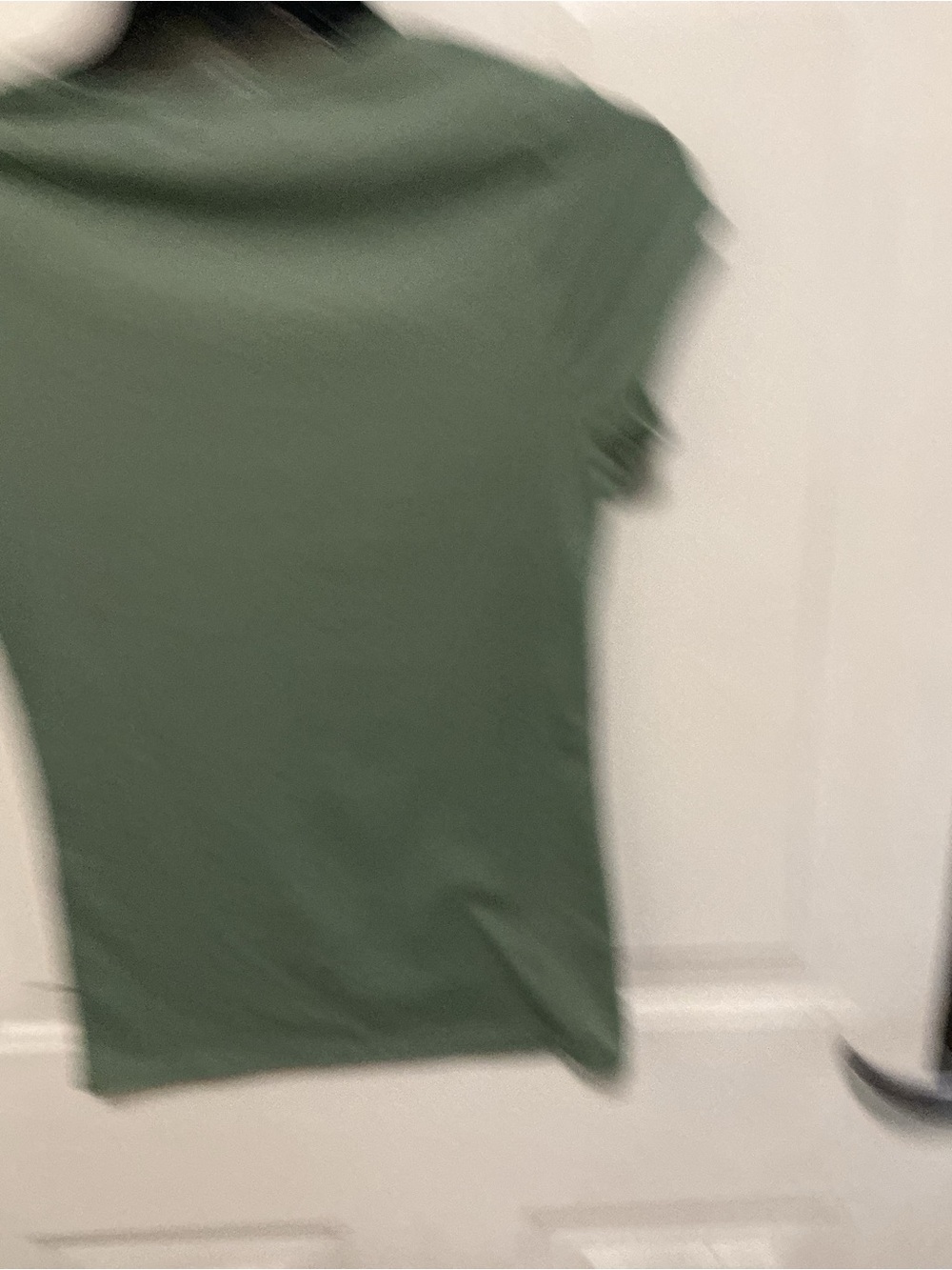 Sage Green Scoop Neck Short Sleeve Tee - Picture 2 of 3